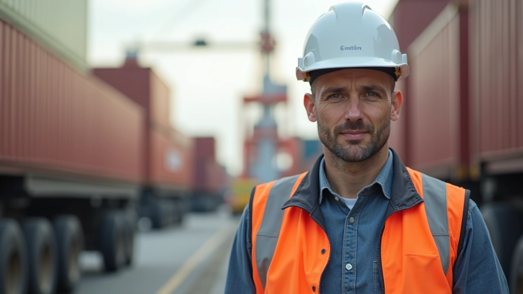 Zátěž v přístavu s kontejnery připravené na export do celé Evropy, práce na logistických operacích