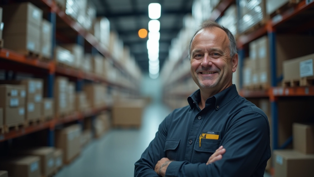 Distribuční centrum s hromadou automobilových součástek, manipulace s komponenty, evidenční systém